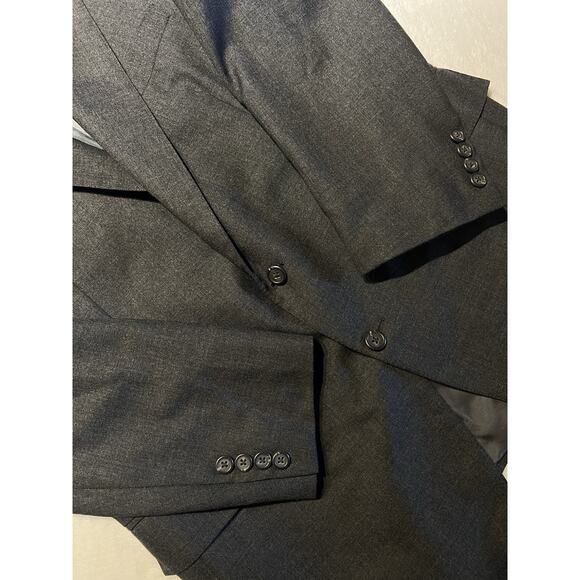 Polo Ralph Lauren Mens 42R 38x29 Charcoal Gray Nailhead Suit - Picture 7 of 16